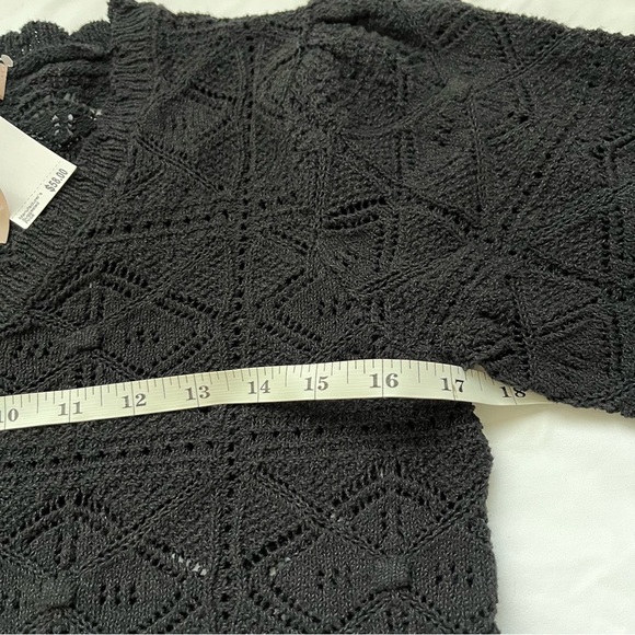 NWT Philosophy Republic Clothing Black Crochet Top for Women Small - Picture 12 of 13